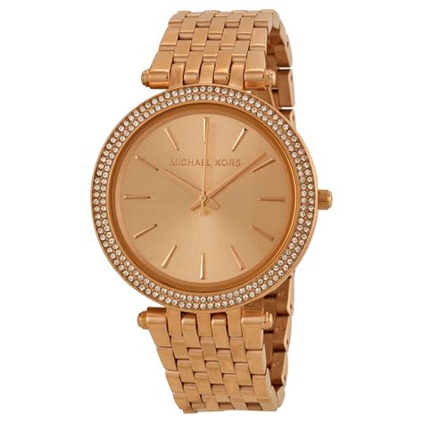 michael kors rose gold dial